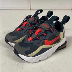 Nike Air Max 270 RT (TD) CD2654-015 Size 4C Iron Grey / Bright Crimson